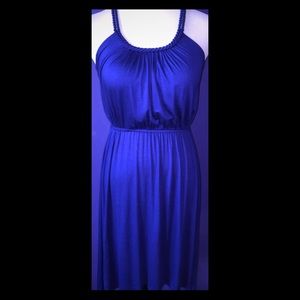 Aqua Braided Knot Back Dress - Size XS