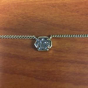 Kendra Scott Platinum Druzy Necklace