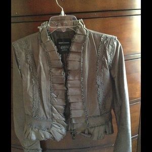 Vintage Lavender suede/leather Jacket.