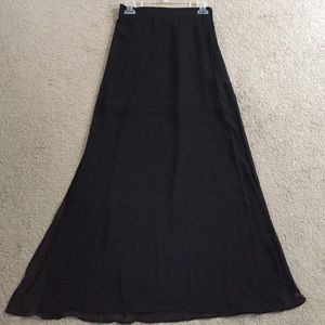 H&M Black maxi skirt