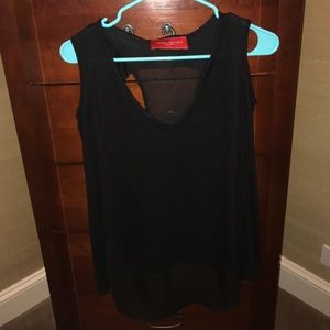 Black Cut Out Long Sleeve