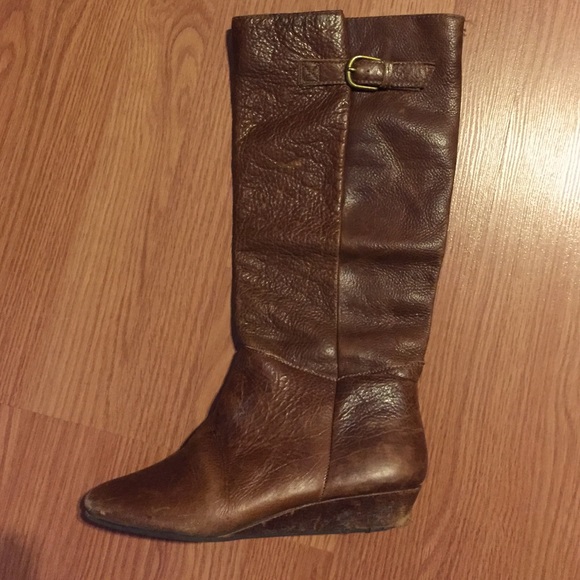 Aldo wedge heel boots