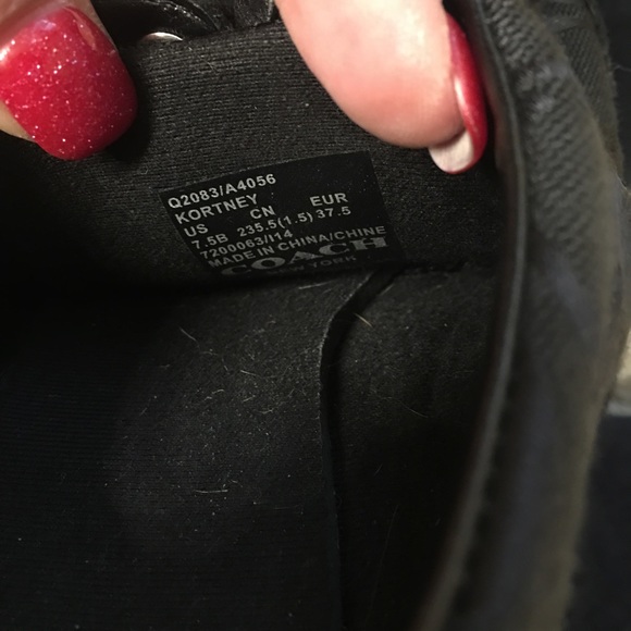 Coach Kortney swede canvas & patent leather shoes - Picture 4 of 4