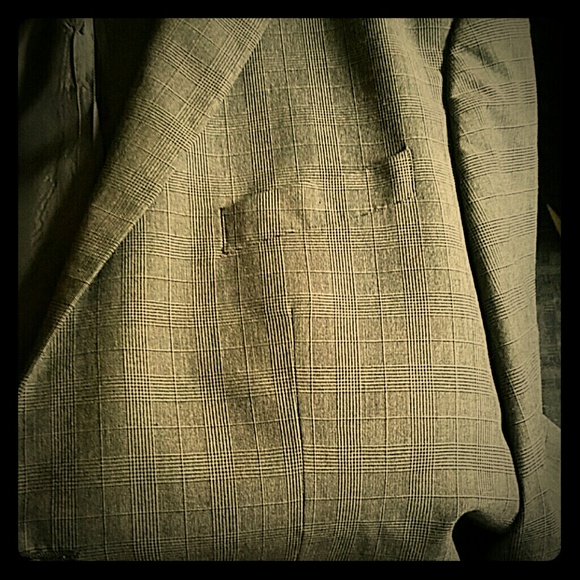 Slim fit Banana Republic plaid blazer