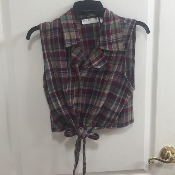 Vintage 1990s Tie Up Crop Top