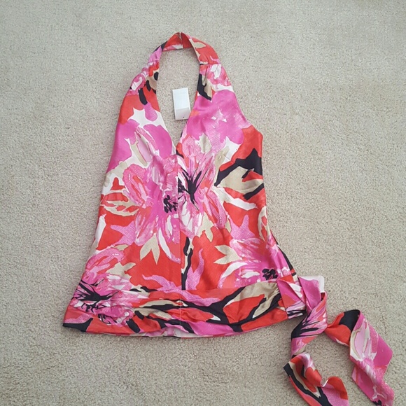Banana Republic silk halter