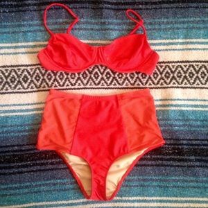 Red American Apparel Bikini!!