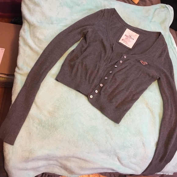 Gray Hollister cardigan