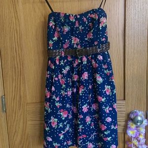 Strapless Floral dress