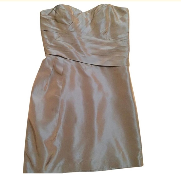 Vera Wang Strapless Metallic Dress 2 - Picture 1 of 4