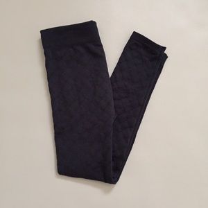 Girls Cottpn Candy dark grey fleece lined leggings