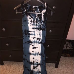 Tie dye maxi dress