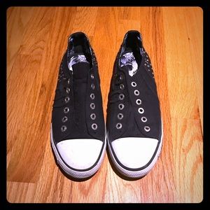 Ed Hardy Studded Slip On Sneakers