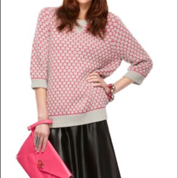 Polka Dot Sweater Top for Spring - Picture 1 of 6