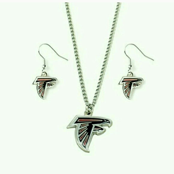 Falcons necklace and earring set - Picture 1 of 1