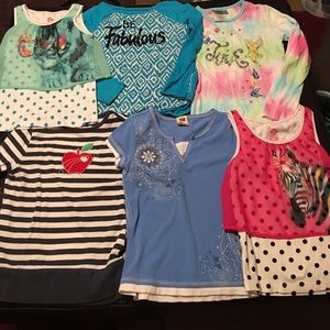 Girls tops size 7/8