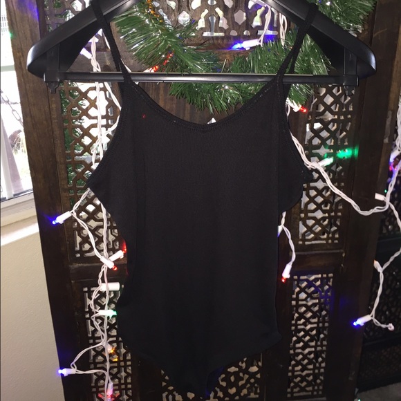 Brand new black tank bodysuit