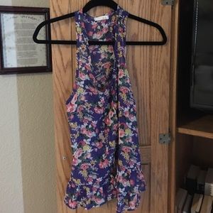 Ruffled tank top
