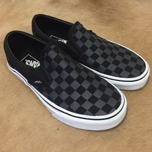 Vans Checkerboard Classic Slip-On in Black