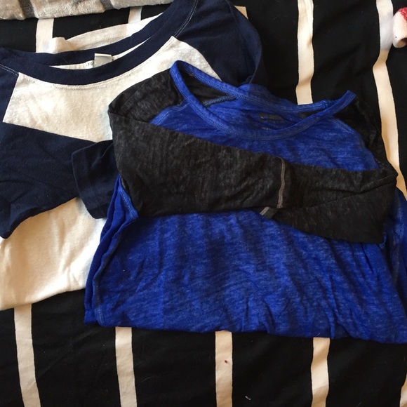 Two baseball tees! Barely worn and still soft!