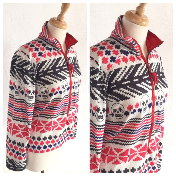 JETSET Italy Skull Ski Baselayer Top size Large