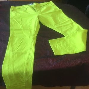 Lime yellow jeans!