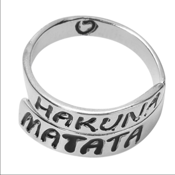 Hakuna Matata Adjustable Wrap Ring - Picture 2 of 4