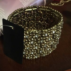 ✌🏽Bracelet - gold with clear crystals!✌🏽