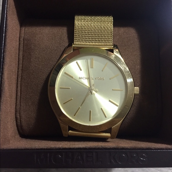 michael kors golden watch main image 4