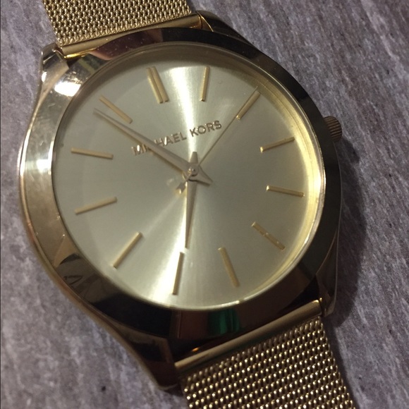 michael kors golden watch