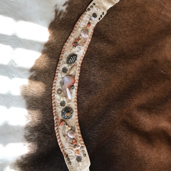 Leather seashell Belt from Amalfi coast Italy main image 4