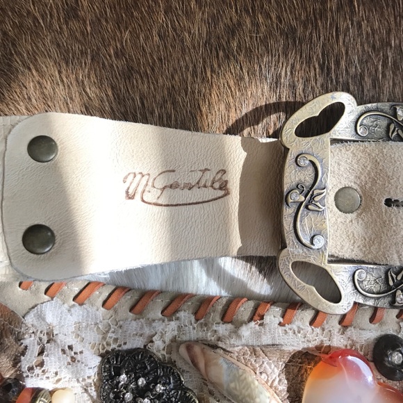 Leather seashell Belt from Amalfi coast Italy