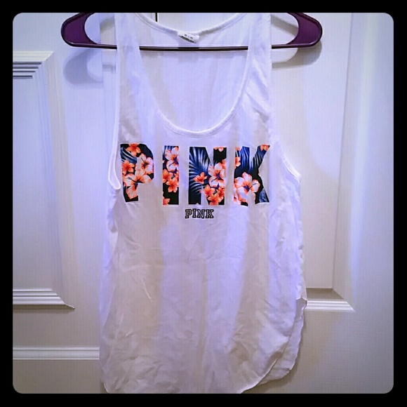 Pink sleeveless shirt