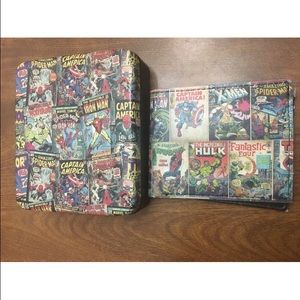 Marvel SUPER HEROES Slim Bifold Wallet WITH CASE