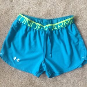 UA Play Up Heat Gear Shorts