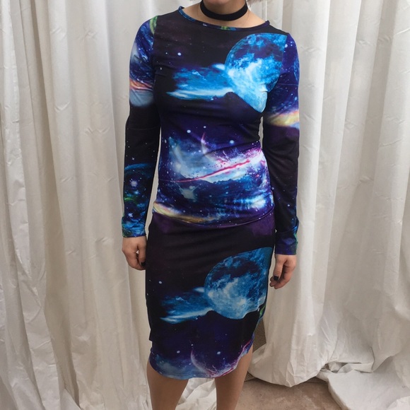 Galaxy Bodycon Dress
