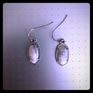 Small white Kendra Scott earrings
