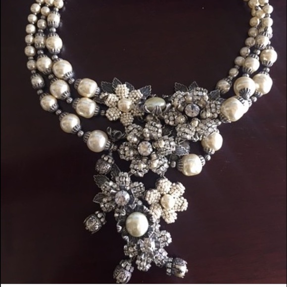 ☄️HostPick☄️Haskell Swarovski Statement Necklace