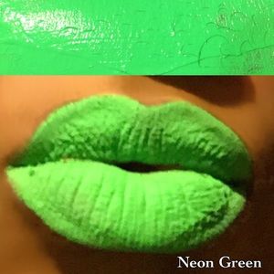 Neon Green Semi-Matte Full Coverage Lipstick