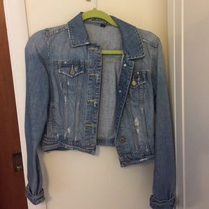 American Eagle Cropped Jean Jacket