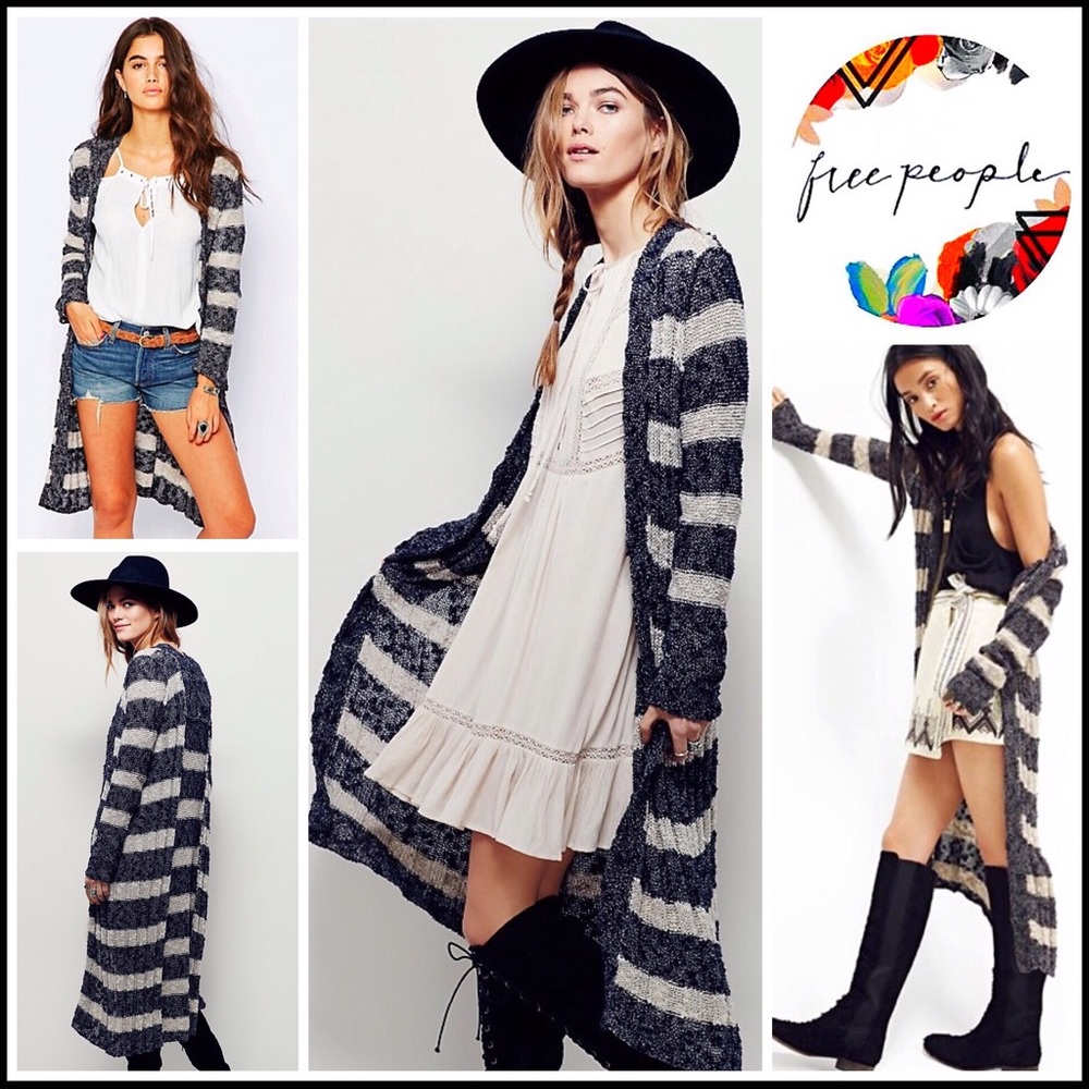❌SOLD❌FREE PEOPLE Long Cardigan Duster - Picture 8 of 8