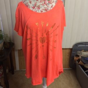 Coral t shirt