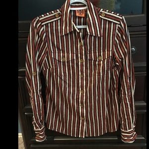 Gorgeous Tory Burch Button Down Sz 4 NWOT