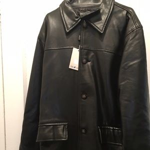 Men's leather 3/4 long Jacket/ LAST CALL 45$