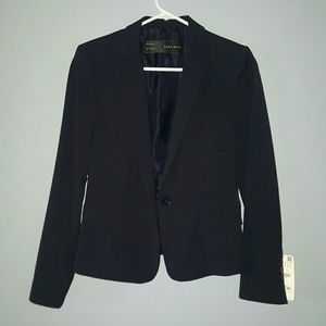 Zara Basic Navy Blazer