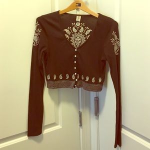 Cropped lucky brand cardigan