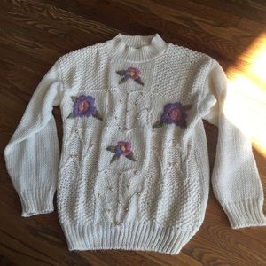 Vintage embroidered sweater