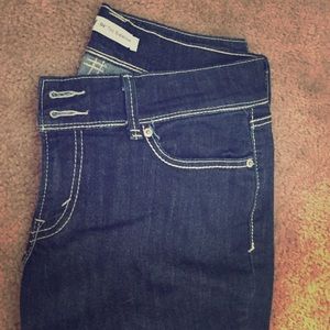 Blue jeans, hipster boot cut