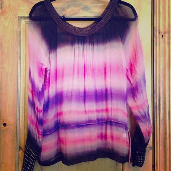 100% Silk Lucky Brand top