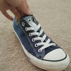 Converse Navy Low Tops
